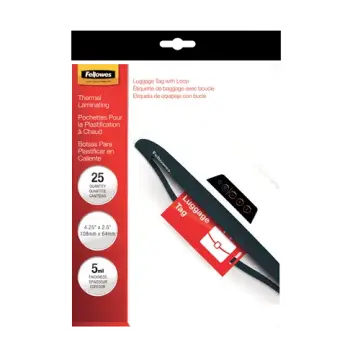 Glossy Pouches - Luggage Tag with loop, 5 mil, 25 pack - Box of 20, image 8