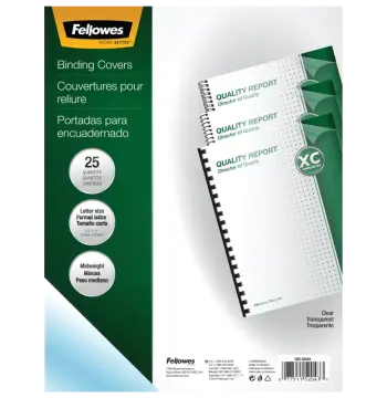 Crystals Clear PVC Covers - Letter, 25pack - Box of 10