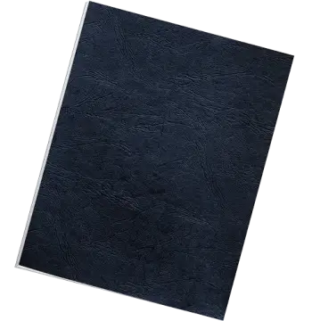 Expressions Grain Presentation Covers - Letter, Navy, 50 pack - Box of 8