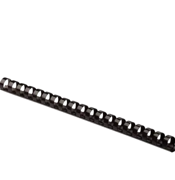 Plastic Combs - Round Back, 1/2", 90 sheets, Black, 25 pack - Box of 20