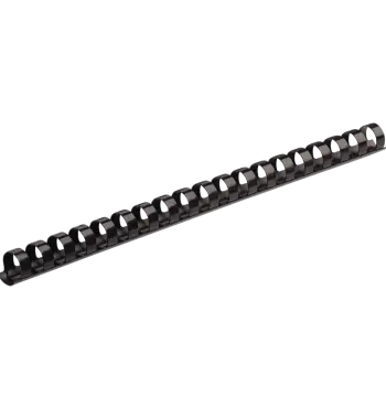 Plastic Combs - Round Back, 3/8", 55 sheets, Black, 100 pk - Box of 20, image 2