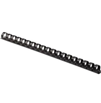 Plastic Combs - Round Back, 3/8", 55 sheets, Black, 100 pk - Box of 20