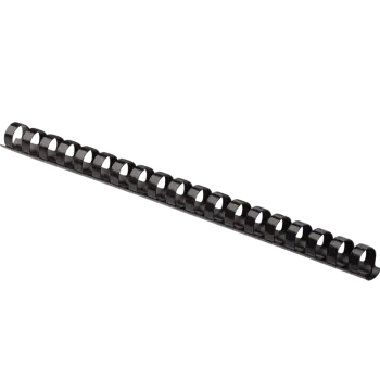Plastic Combs - Round Back 5/8" 120 sheets Black 100 pk - Box of 5
