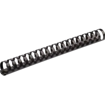 Plastic Combs - Round Back, 1", 200 Sheets, Black, 50 pack - Box of 5, image 2