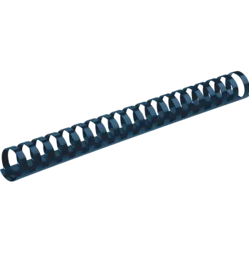 Plastic Combs - Round Back 3/4" 150 sheets Navy 100 pk - Box of 5, image 3