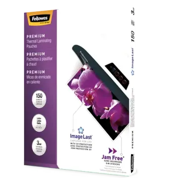 Thermal Laminating Pouches - ImageLast, Jam Free, Letter, 3 mil, 100 pack - Box of 10
