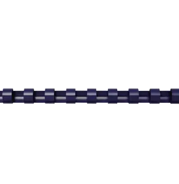 Plastic Combs - Round Back 3/8" 55 sheets Navy 100 pk - Box of 20, image 2
