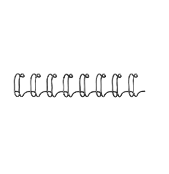 Wire Binding Combs, 1/4", 35 Sheets, Black - Box of 20