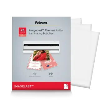 Thermal Laminating Pouches - ImageLast, Jam Free, Letter, 3 mil, 25 pack - Box of 6