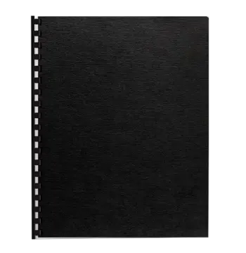 Expressions Linen Presentation Covers - Letter, Black, 200 pack - Box of 2, image 2