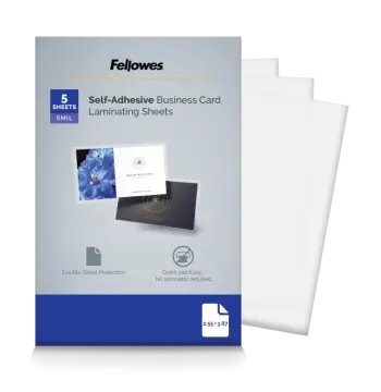 Self-Adhesive Pouches - Business Card, 5mil, 5 pack - Box of 10