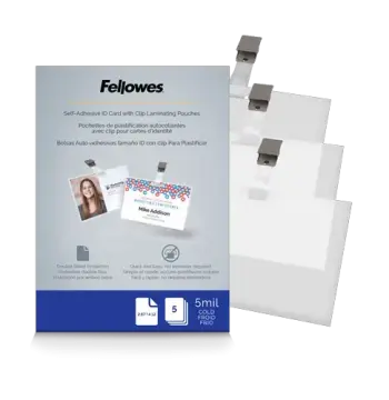 Self-Adhesive Pouches - ID Tag, 5mil, 5 pack - Box of 10