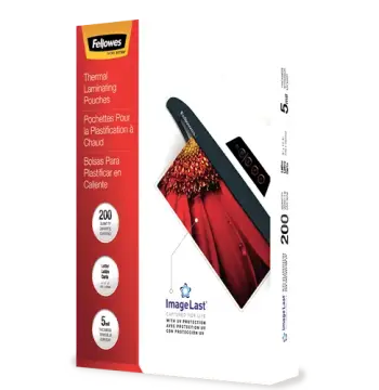 Thermal Laminating Pouches - ImageLast, Jam Free, Letter, 5mil, 200 pack - Box of 4