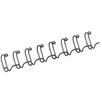Wire Binding Combs, 5/16", 50 Sheets, Black - Box of 20, image 2