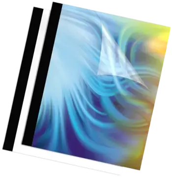 Thermal Presentation Covers - 3/4", 180 sheets, Black - Box of 5