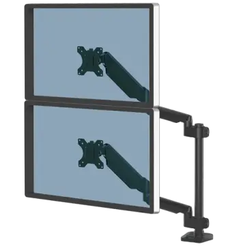 Platinum Series Dual Stacking Monitor Arm - Black