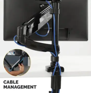 Platinum Series Dual Stacking Monitor Arm - Black, image 6