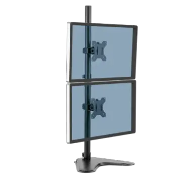 Professional Series Free-standing Dual Stacking Monitor Arm, image 2