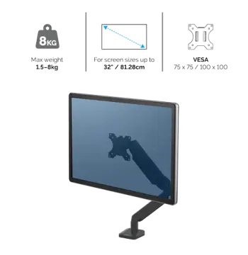Platinum Series Single Monitor Arm - Silver, image 3