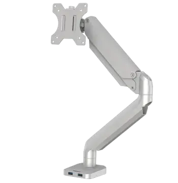 Platinum Series Single Monitor Arm - Silver, image 2