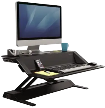 Lotus Sit-Stand Workstation - Black, image 2