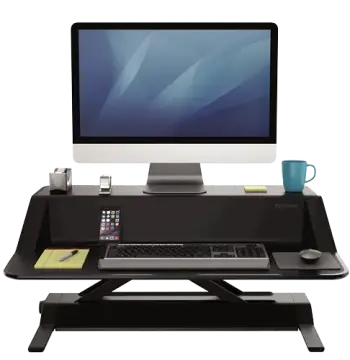Lotus Sit-Stand Workstation - Black, image 4