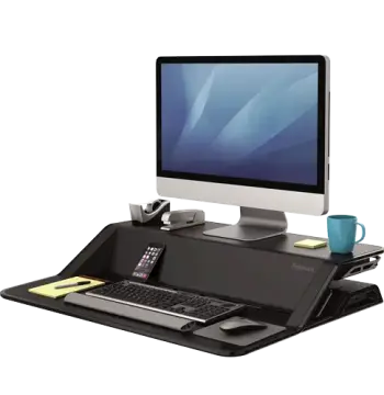 Lotus Sit-Stand Workstation - Black, image 3