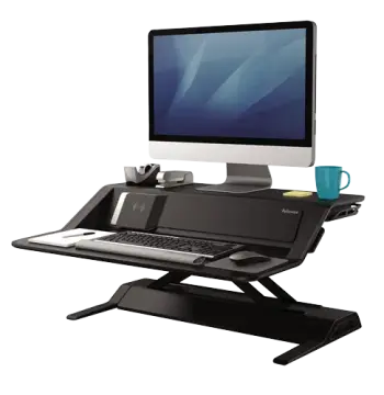 Lotus DX Sit-Stand Workstation - Black
